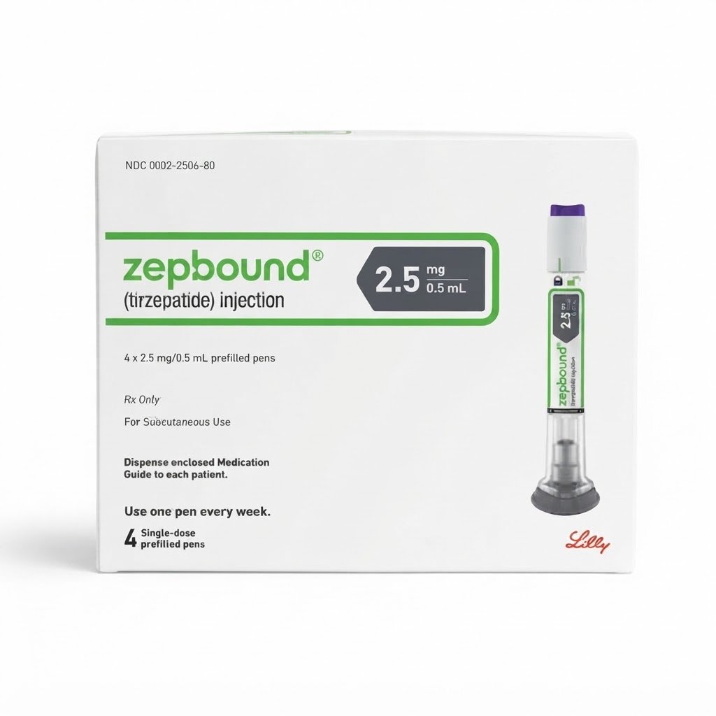 Zepbound tirzepatide injection pen for prescription weight management